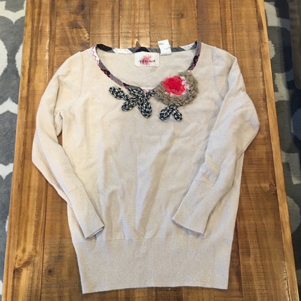 Anthropologie pullover crew neck sweater